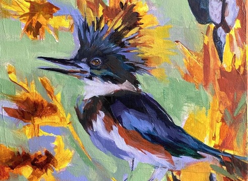 CONNIE CONNALLY , Black Prairie Kingfisher, 2022