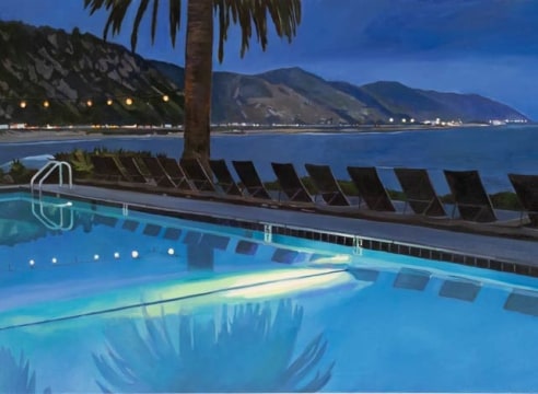PATRICIA CHIDLAW , Blue Evening - Pool at Cliff House, 2022