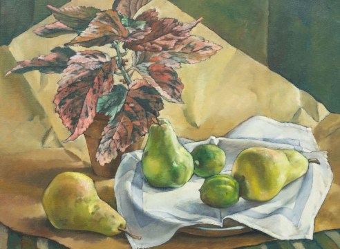 JEAN DONALD SWIGGETT (1910-1990), Pears, Lemons, Acalypha, c. 1950