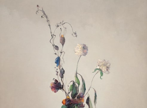 LEON DABO (1864-1960), Vase Blanc Avec Fleurs, c. late 1930s for the San Francisco Fall Show, 2020