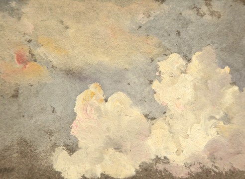COLIN CAMPBELL COOPER (1856-1937), Cumulus Cloud Study with Pink, Orange and Blue, 