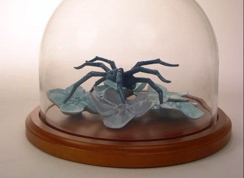 REBEKAH BOGARD , Spider and Flowers in Glass Dome 1, 2018