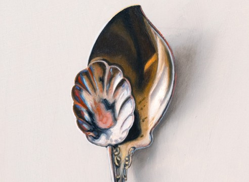 LESLIE LEWIS SIGLER , Silver Pair #51, The Fan and the Foe, 2025