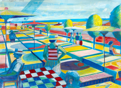 ROLAND PETERSEN, Picnic with 10 Figures, 2001