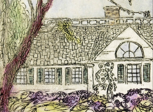 NELL BROOKER MAYHEW (1876-1940), Workman's Cottage, 