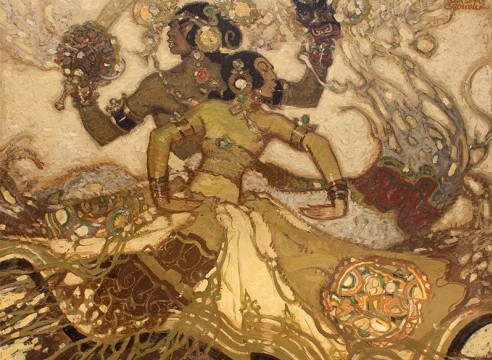 DANIEL SAYRE GROESBECK (1878-1935), Javanese Dancers, c. 1920