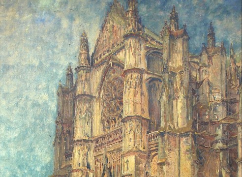 COLIN CAMPBELL COOPER (1856-1937), Beauvais Cathedral (Study), 1907