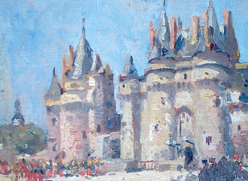 COLIN CAMPBELL COOPER (1856-1937), Chateau at Vitrie, France, 1910
