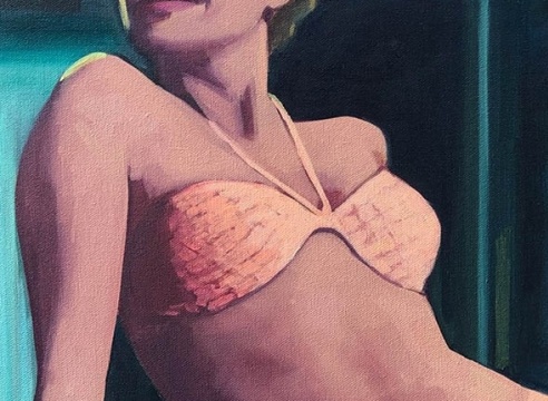 TRACEY  SYLVESTER HARRIS , Figure Study w/Bikini, 2022