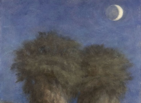 SARAH VEDDER , Quarter Moon and Palms, 2020