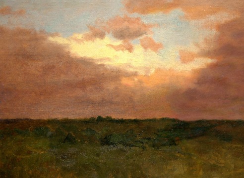 LOCKWOOD DE FOREST (1850-1932), Moon Set - Purple Sky, 1904