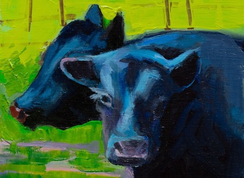 HOLLI HARMON , Apunte - Black Cows, 2024
