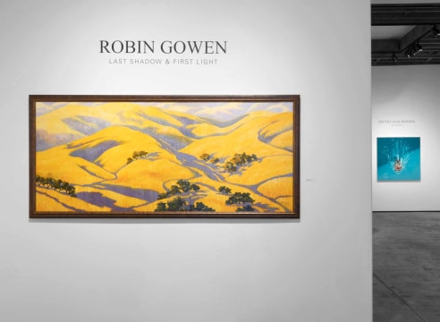 ROBIN GOWEN Last Shadow & First Light Installation shot in B&W