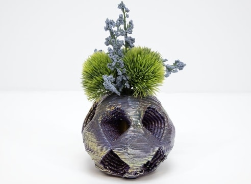 LYNDA WEINMAN , Cosmic Houndstooth Vase, 2024