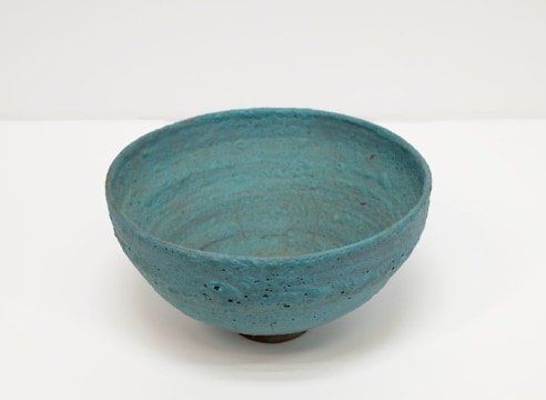 BEATRICE WOOD (1893-1998), Turquoise Crater Bowl, c. 1950