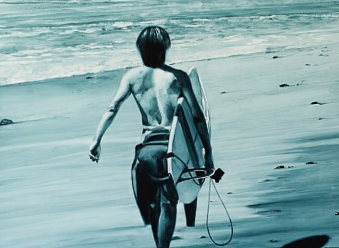 JOHN NAVA (b. 1947), Walking Surfer (Back), 2017