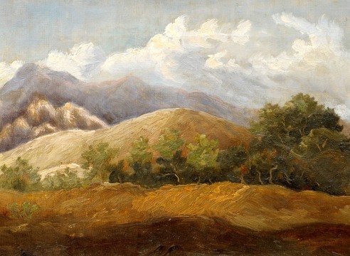 MARY STEVENS FISH (1849-1895), California Hills, 1879