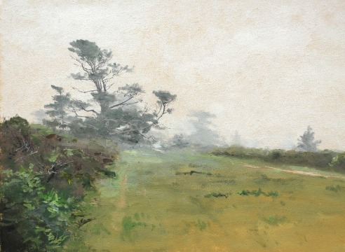 LOCKWOOD DE FOREST (1850-1932), Advancing Fog, Carmel (Monterey), April 5, 1909
