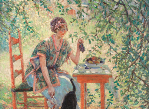 Wuanita Smith (1866-1959), Tea in the Garden, ND