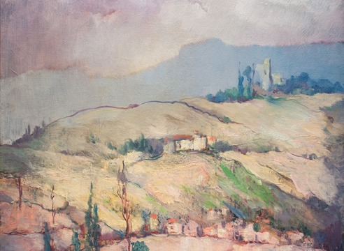 LEON DABO (1864-1960) , Landscape in Provence, 1952
