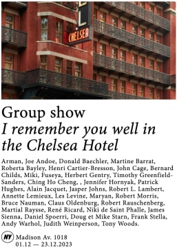 I remember you well in the Chelsea Hotel