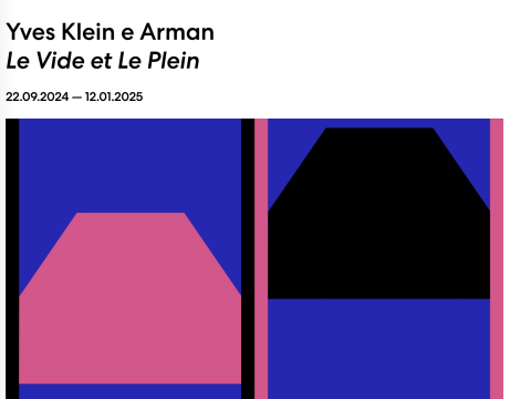 Yves Klein e Arman: le vide et le plein