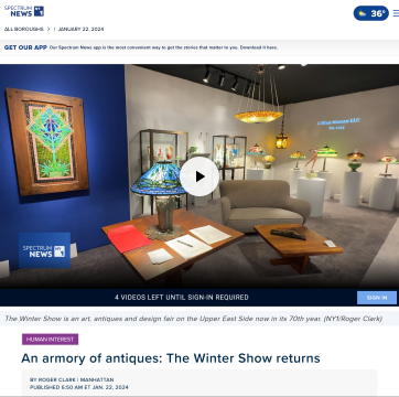 NY1: An armory of antiques: The Winter Show returns