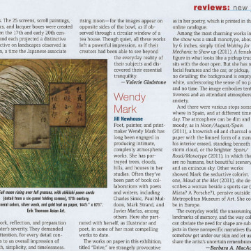 Review on Artnews: Wendy Mark at Jill Newhouse, November 2011