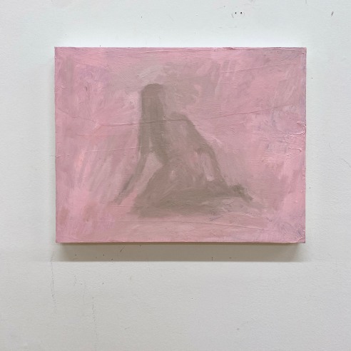 Figure, Pink and Gray