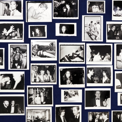  An installation image of Pictures From Another Time: Photographs by Bob Colacello, 1976 – 1982.
