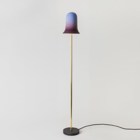 minimal lamp in an empty room