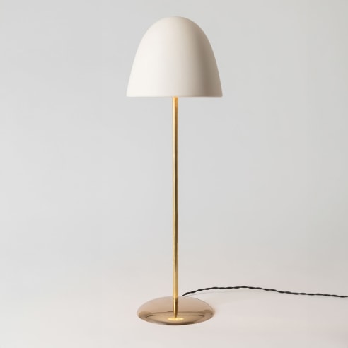 minimal lamp in an empty room