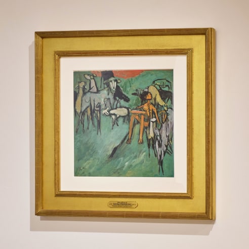artwork on a wall in a gallery
