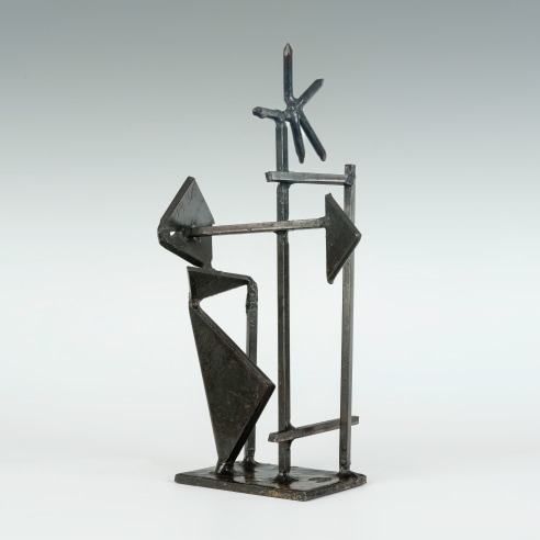 DAVID SMITH (1906–1965), "Abstraction with Arrow (Vertical Construction) Steel," 1938. Steel, 12 1/4 x 6 1/2 x 4 in.