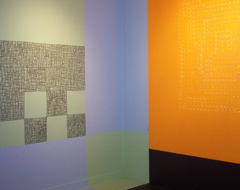 install of geometric paper works