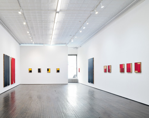 Installation view of Johnny Abrahams' works 