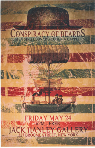 Poster for Conspiracy of Beards concert 