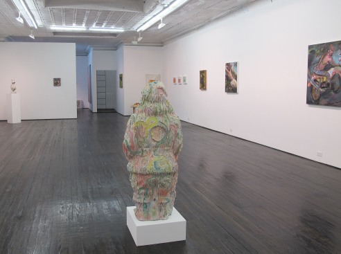 Installation view of Detroit group exhibition 