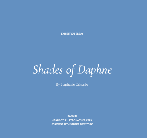 Shades of Daphne: Exhibition Essay