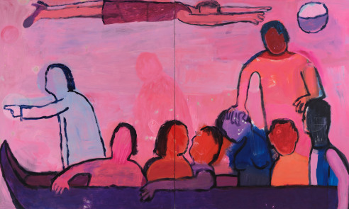 Painting by Katherine Bradford