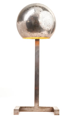 Francis Paul Nickel Plated Bauhaus Style Table Lamp