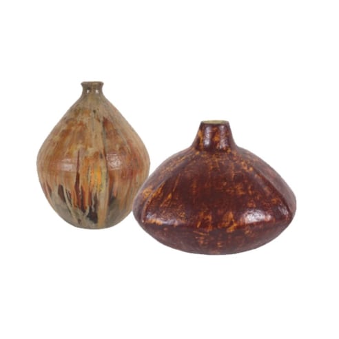 Pair of Fantoni ceramic vases