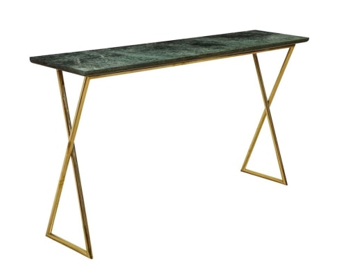TALL CONSOLE WITH MARBLE TOP