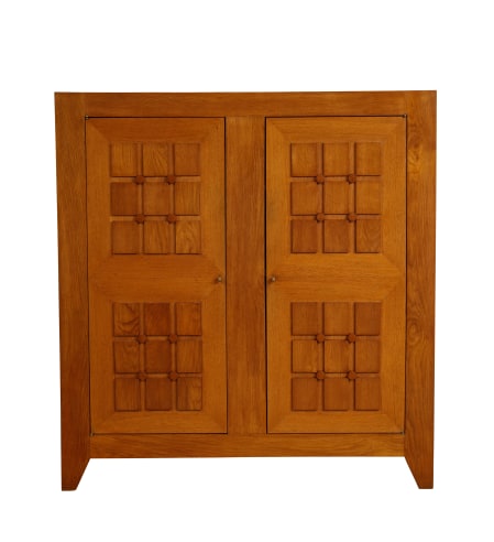 LARGE SCULPTED FRONT CABINET by CHARLES DUDOUYT