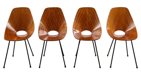 Set of four Medea chairs by Vittorio Nobili for Fratelli Tagliabue