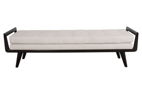 Mid-Century Style Wood Framed Bench by Appel Modern