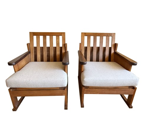 PAIR OF ARMCHAIRS - AMSTERDAM SCHOOL