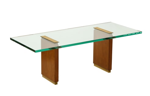 Fontana Arte Low Table with Oak Supports