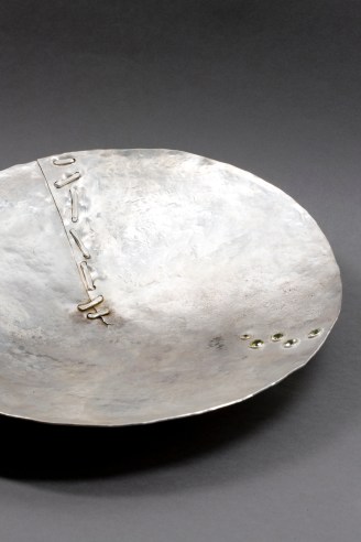 Jean Grisoni Unique Hammered French Solid Silver Bowl