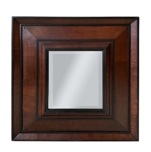 17TH CENTURY FRAME WITH BEVELED MIRROR